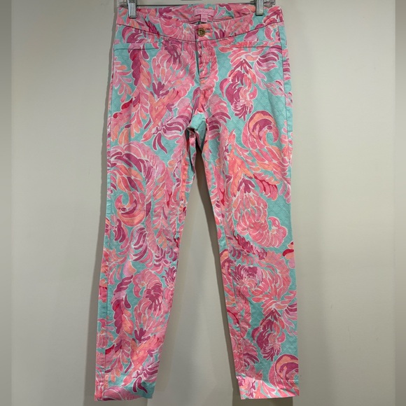 Lilly Pulitzer Pants - Lilly Pulitzer Love Birds Poolside Pink Resortwear
Cotton Ankle Pants - Size 6